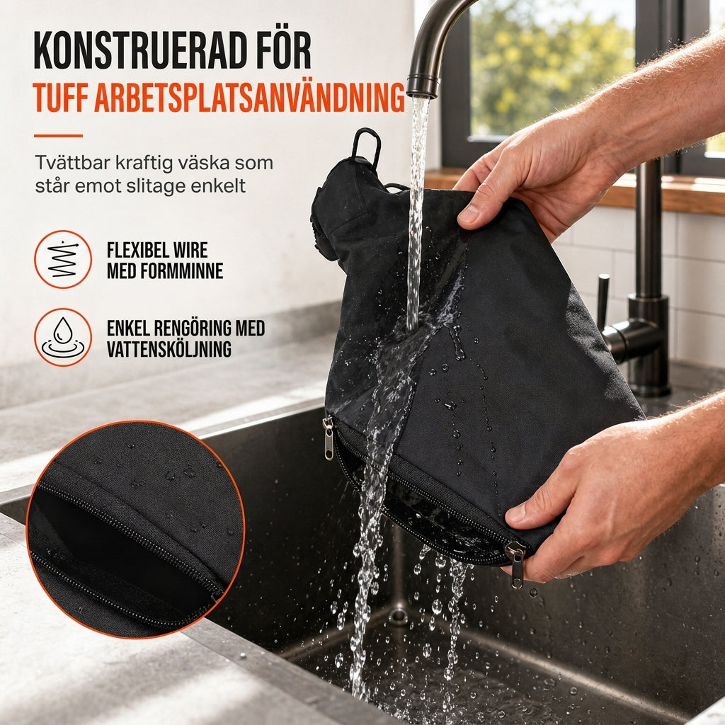 🔩 50 % RABATT ⚙️ Dammsamlingspåse med stålklämma för 10‑tums 255 aluminium‑ och geringsåg 🧰