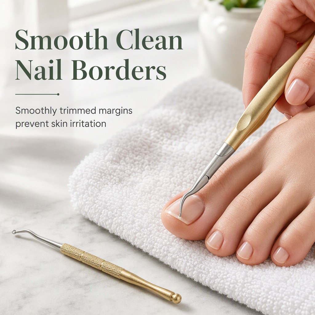 🦶 50 % RABATT NU! 🛠️ Professionell nageltång i rostfritt stål – 2-delat set för nageltrång & död hud 💅