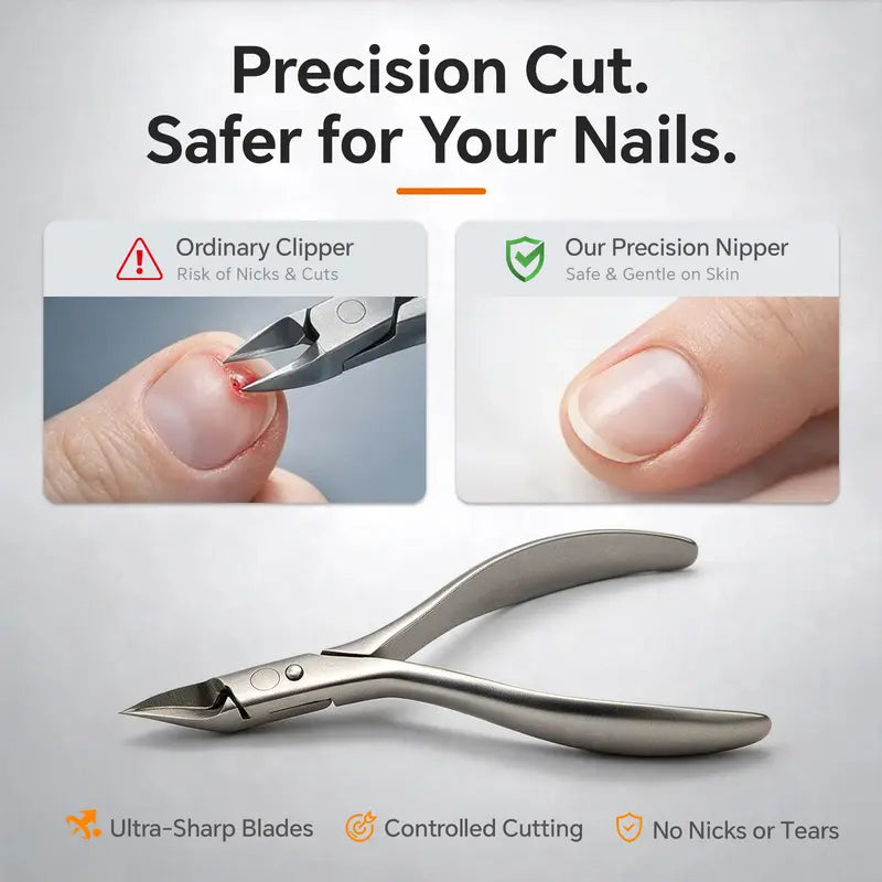 🦶 50 % RABATT NU! 🛠️ Professionell nageltång i rostfritt stål – 2-delat set för nageltrång & död hud 💅