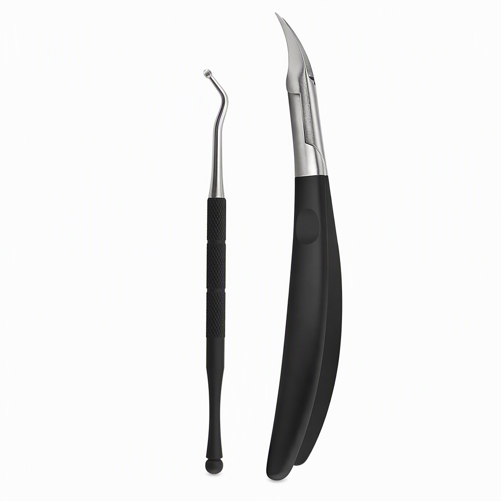 🦶 50 % RABATT NU! 🛠️ Professionell nageltång i rostfritt stål – 2-delat set för nageltrång & död hud 💅