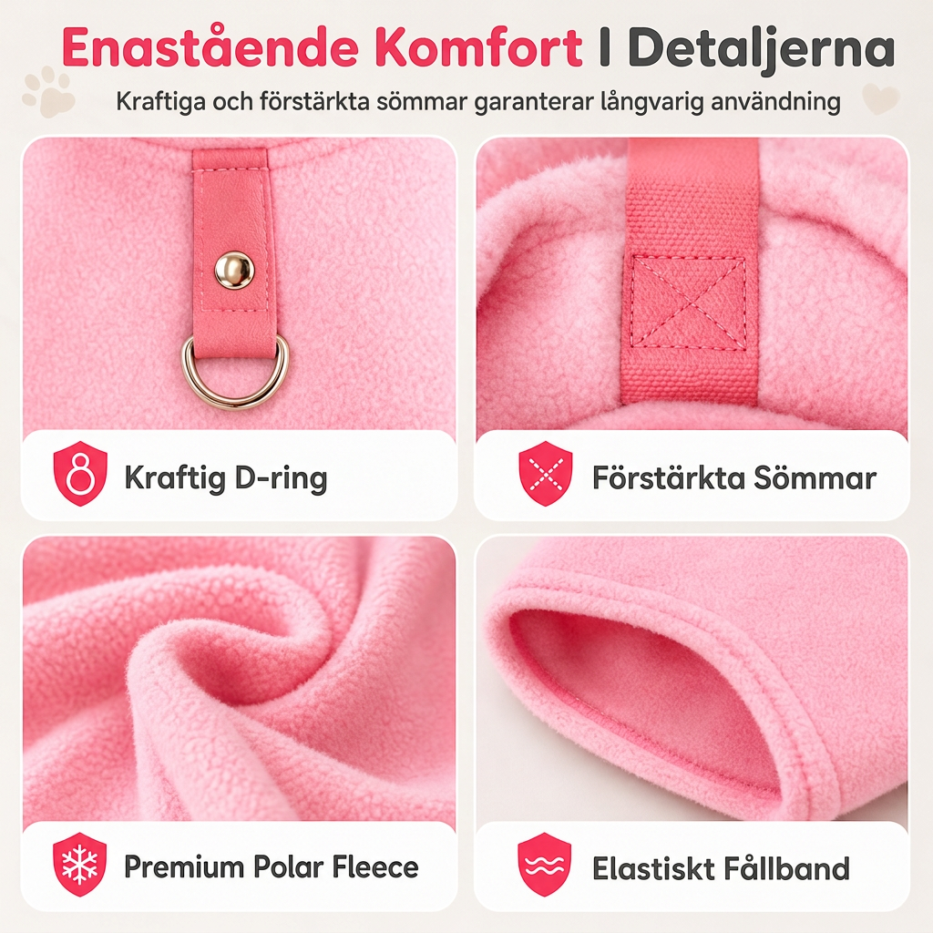 🐾 50% RABATT NU ✨ Varmt husdjurströja med kopplingsring — "Love Dad & Mum"-design ❄️