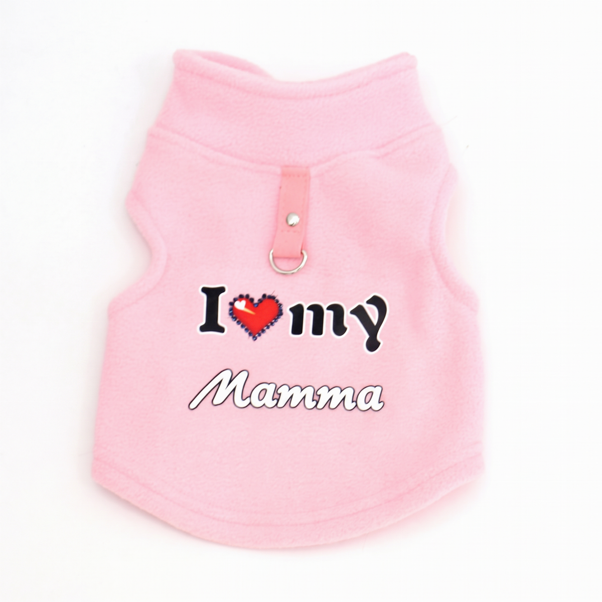 🐾 50% RABATT NU ✨ Varmt husdjurströja med kopplingsring — "Love Dad & Mum"-design ❄️