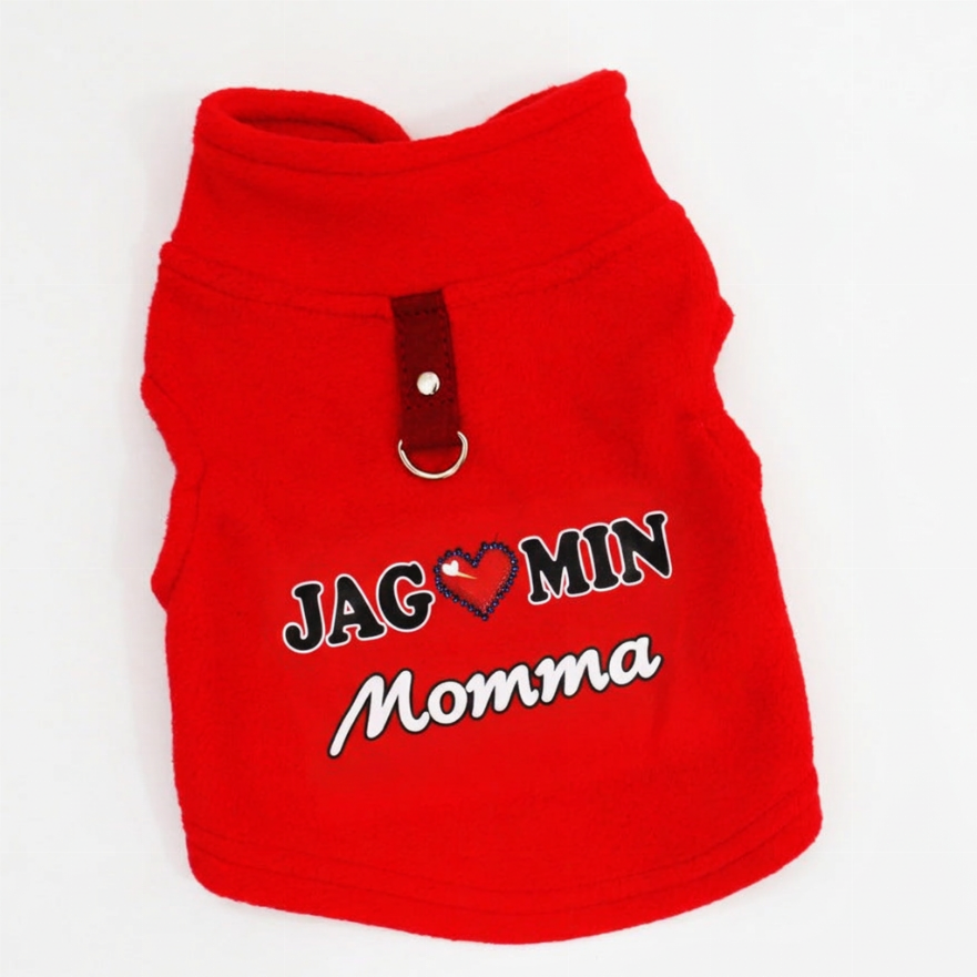 🐾 50% RABATT NU ✨ Varmt husdjurströja med kopplingsring — "Love Dad & Mum"-design ❄️