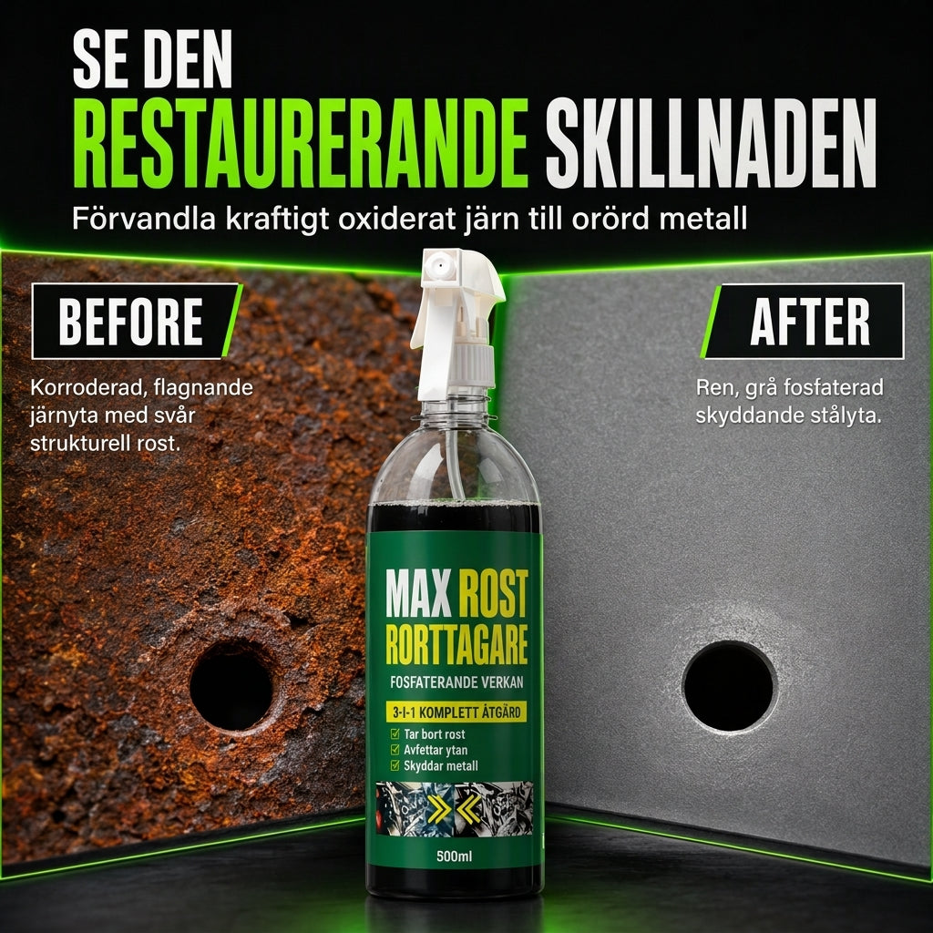 🔧 50 % RABATT NU! 🛡️ Rostborttagningsspray med fosfatskydd – löser upp tunn grovrost & bygger varaktigt skydd 💪