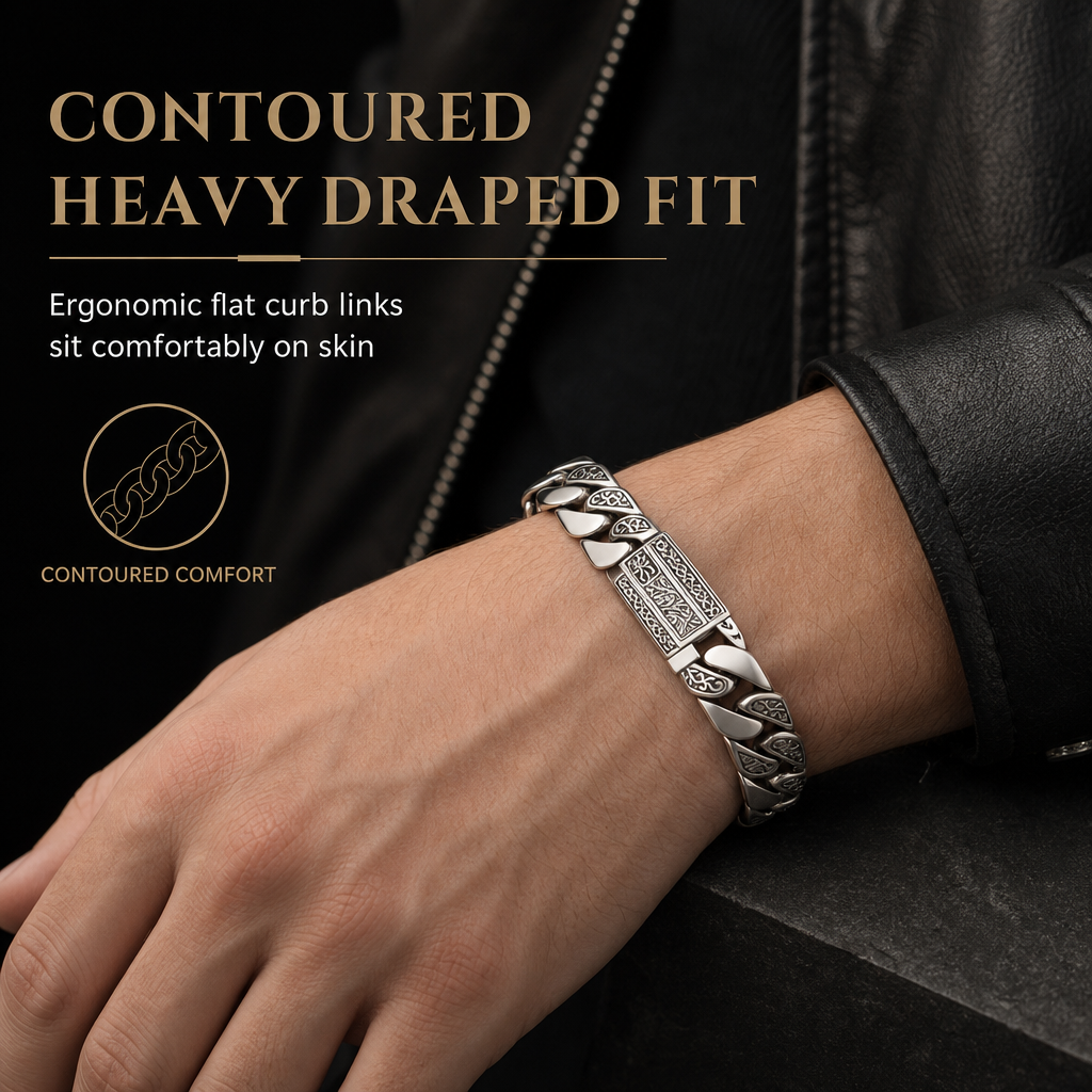 ⛓️ 50% RABATT! 🎁 Punk Arabesque blank kedja i koreansk stil, partner-smide, perfekt present till pojkvännen ✨