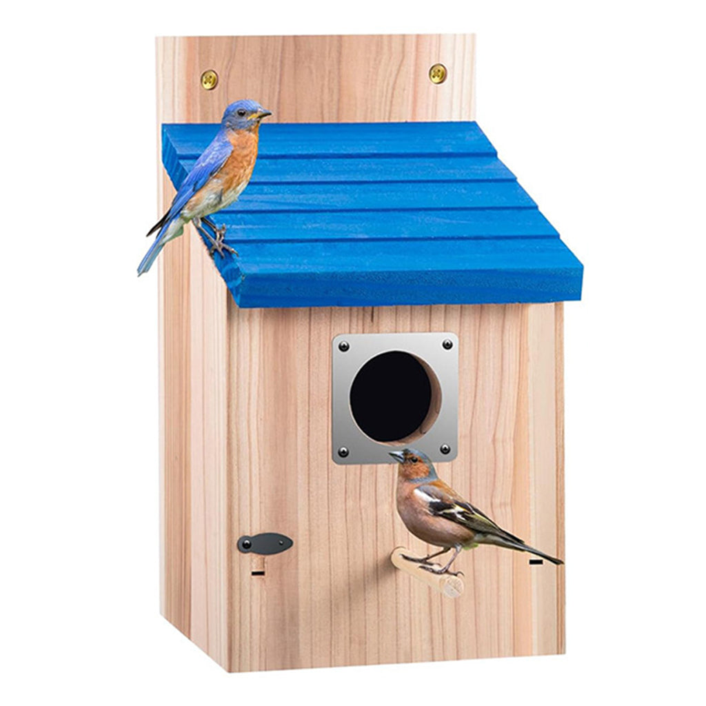 🐦 50% RABATT! ✨ Väderbeständig Fågelholk i Massivt Trä – Charmigt Fågelhus för Trädgård & Uteplats 🏡