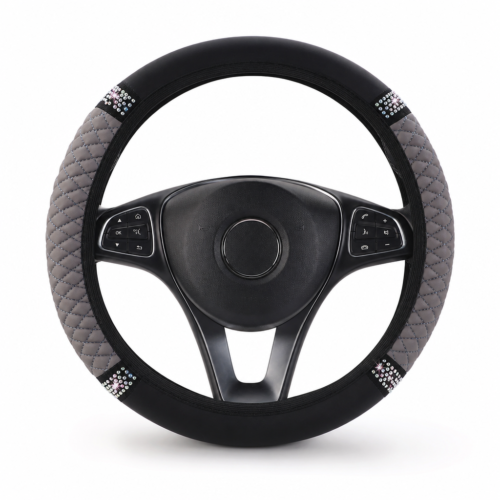 💎 50 % RABATT NU! 🚗 Rattskydd med strass – handinfattade kristaller & vadderat PU-läder för lyxig känsla 🌟