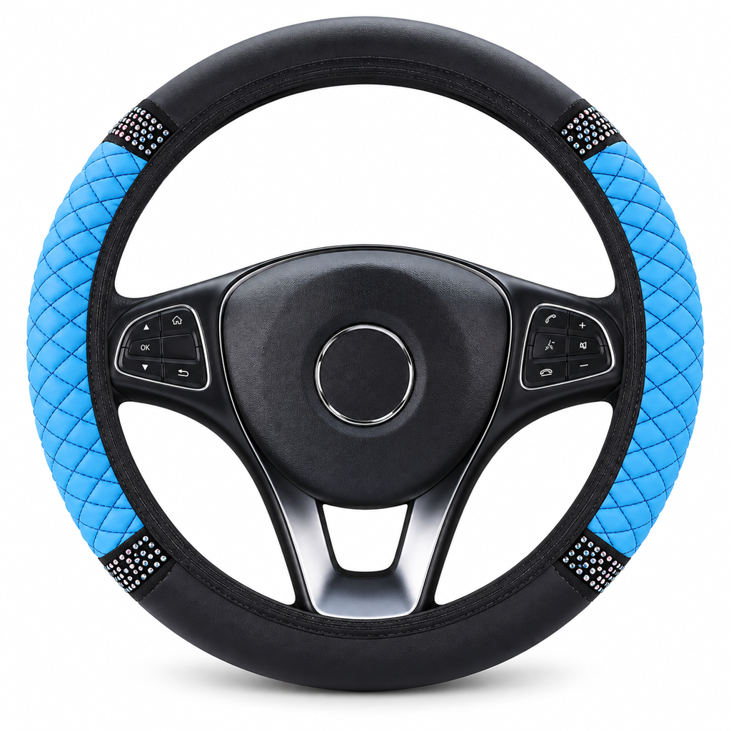 💎 50 % RABATT NU! 🚗 Rattskydd med strass – handinfattade kristaller & vadderat PU-läder för lyxig känsla 🌟