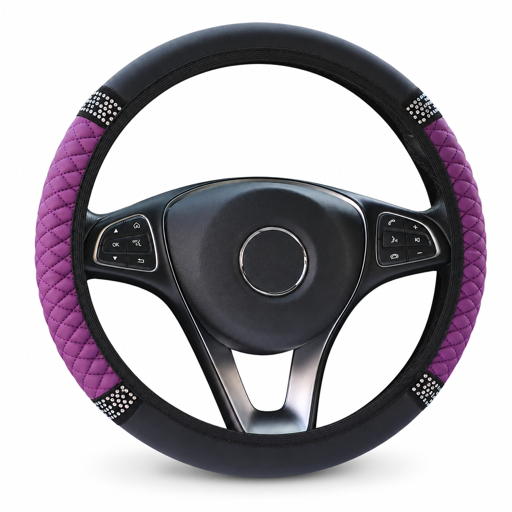 💎 50 % RABATT NU! 🚗 Rattskydd med strass – handinfattade kristaller & vadderat PU-läder för lyxig känsla 🌟
