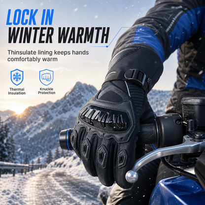 Thickened Warm Waterproof Motorcycle Gloves