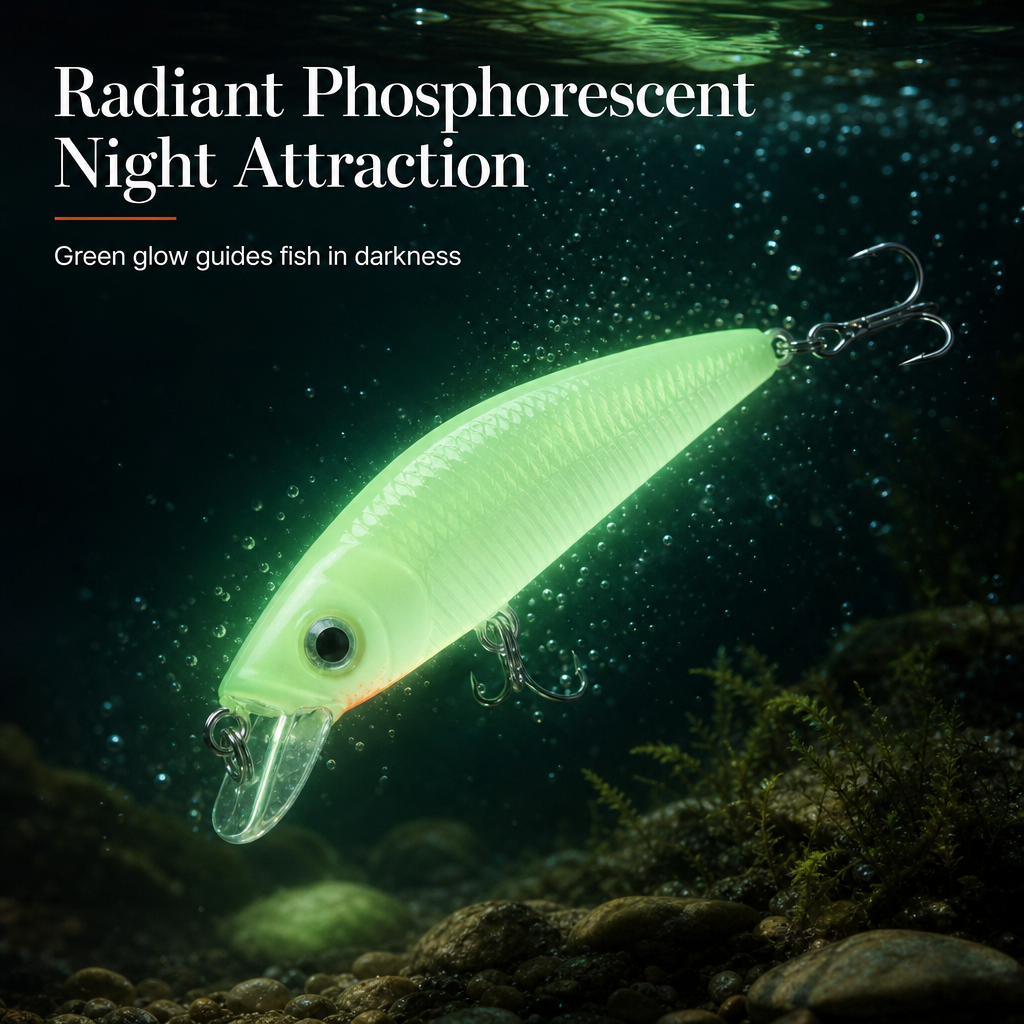 ⏳Tidsbegränsat 50 % rabatt⏰ Självlysande wobbler för nattfiske (7 cm)🎣🌙✨