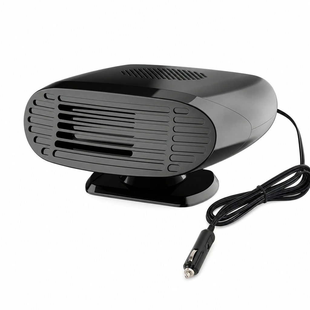 🔥🎁Nyhet 50 % RABATT🔥Mini-fläkt (12 V) för bil och defroster, för avimning och uppvärmning av vindrutan