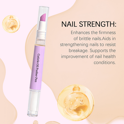 🌸 Köp 1, få 1 gratis 🌸 Nagelbandsolje- och skjutarepenna – 2-i-1-spets, vårdande och resevänlig ✨