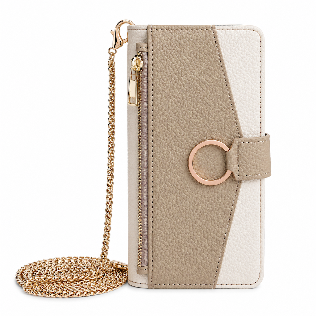 📱 50% RABATT! ✨ Lyxig plånboksfodral i crossbody-stil för telefonen med kortfack & stödfunktion 👛