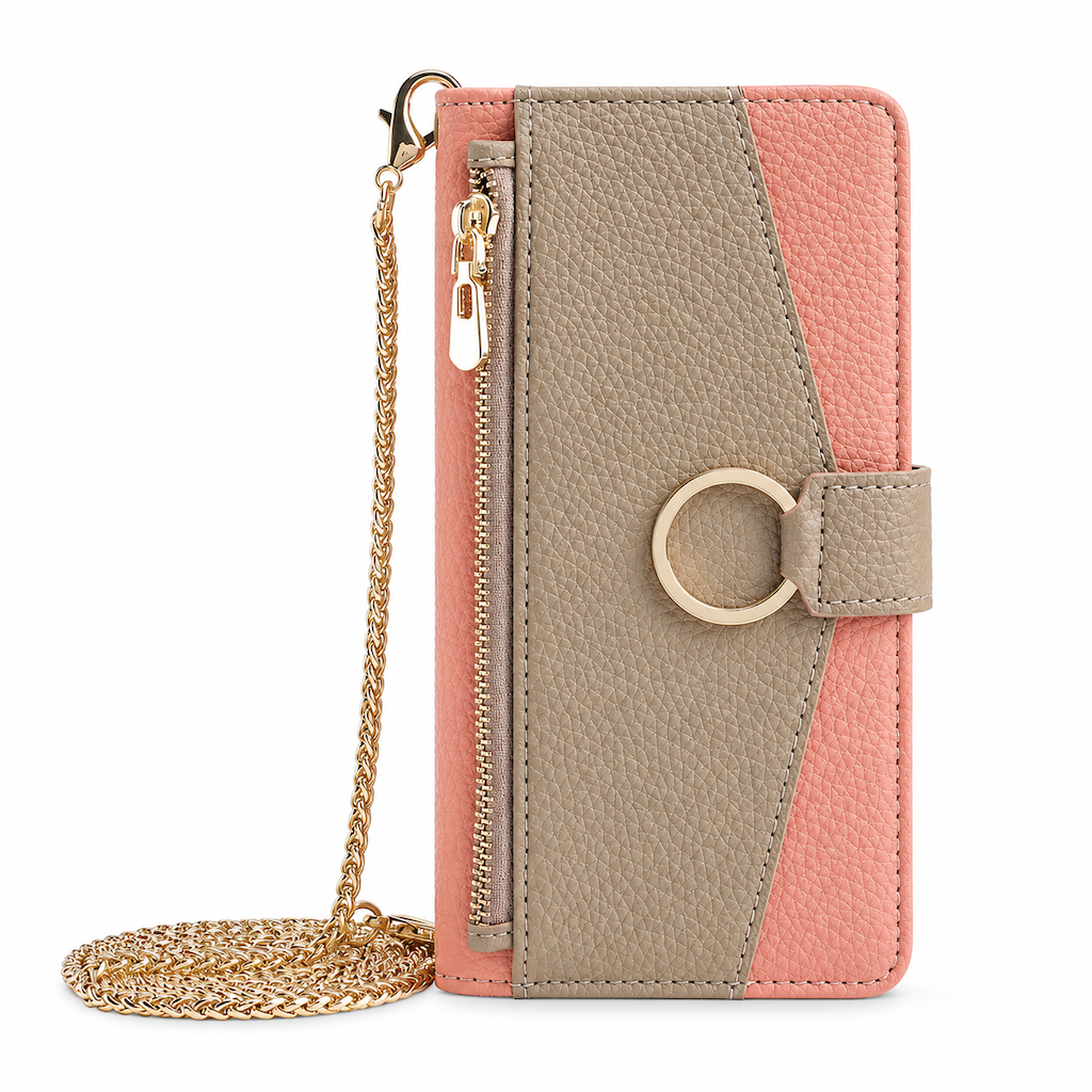 📱 50% RABATT! ✨ Lyxig plånboksfodral i crossbody-stil för telefonen med kortfack & stödfunktion 👛