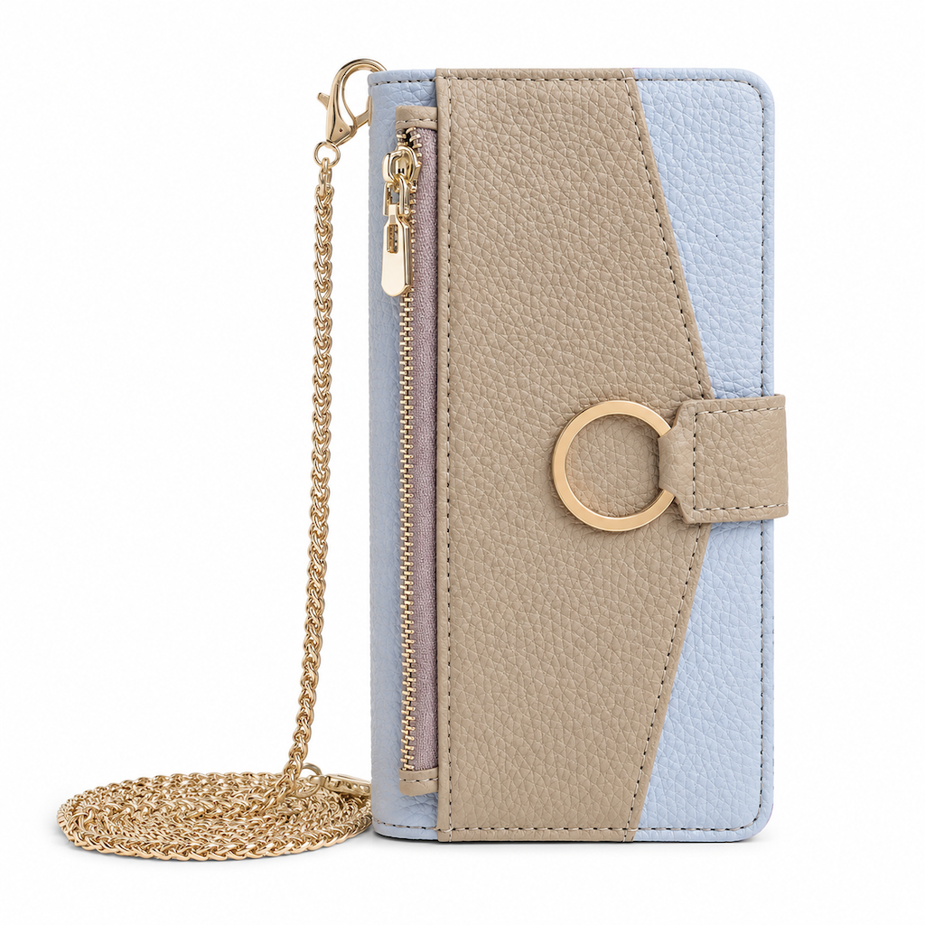 📱 50% RABATT! ✨ Lyxig plånboksfodral i crossbody-stil för telefonen med kortfack & stödfunktion 👛