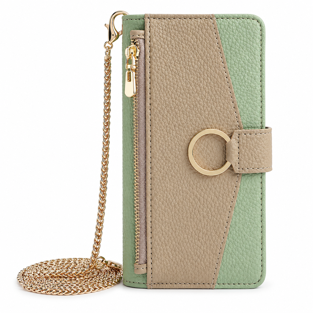 📱 50% RABATT! ✨ Lyxig plånboksfodral i crossbody-stil för telefonen med kortfack & stödfunktion 👛