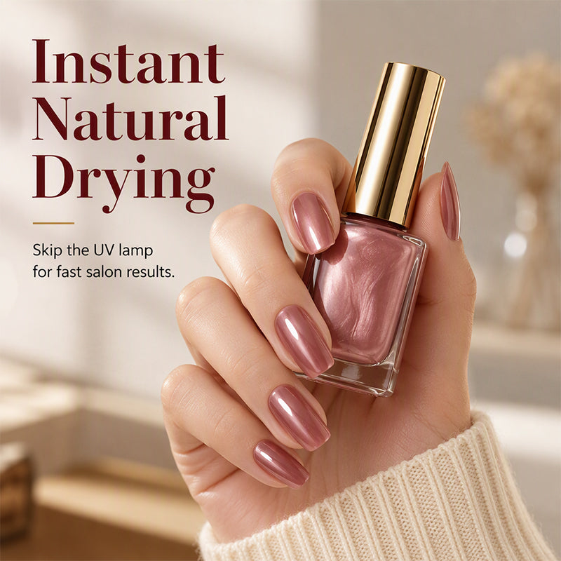 🔥50 % RABATT!!📢💅 Snabbtorkande metallic-nagellack – kraftfull metallicglans och snabbtorkande färg. Få festklara naglar på några minuter ✨