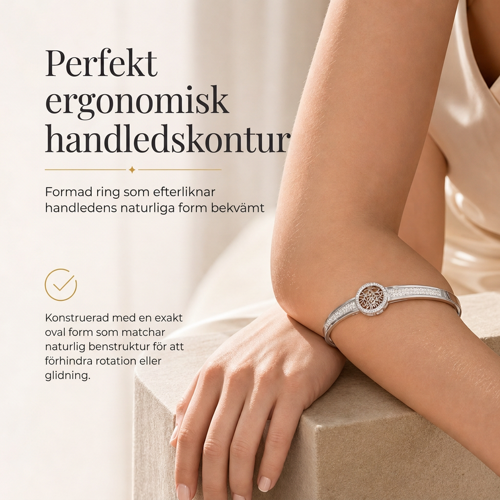 🌿 Armband i rostfritt stål med livets träd – Elegant och gnistrande smycke ✨💎