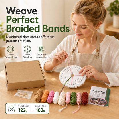 📢📢 50% RABATT🧵DIY Flätningskit för rep och snören – Komplett set i låda för vuxna & nybörjare