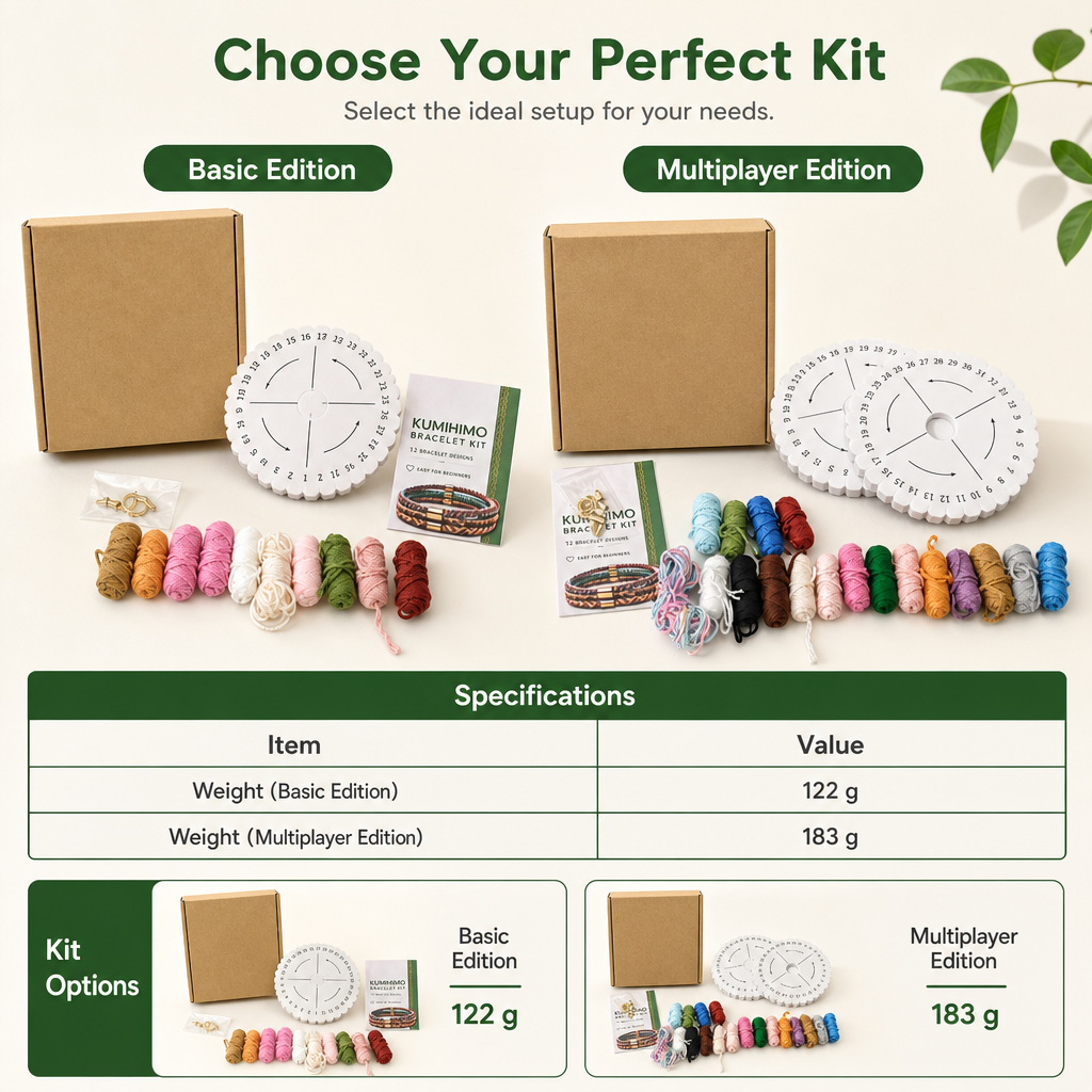 📢📢 50% RABATT🧵DIY Flätningskit för rep och snören – Komplett set i låda för vuxna & nybörjare