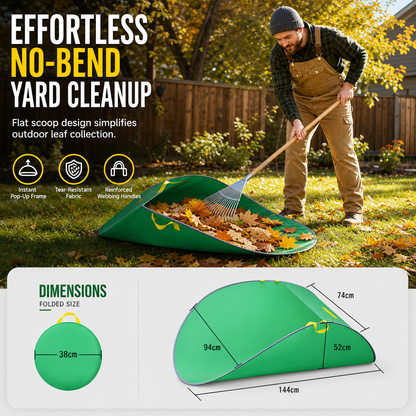 Portable Pop Up Leaf Collector and Reusable Yard Garden Waste Bag