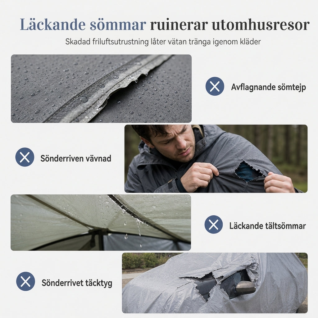 Vattentät sömtätande tejp i TPU för tre-lagers tyg, värmetätande tejp för jackor och utomhuskläder, 20 mm bred, 50 m rulle