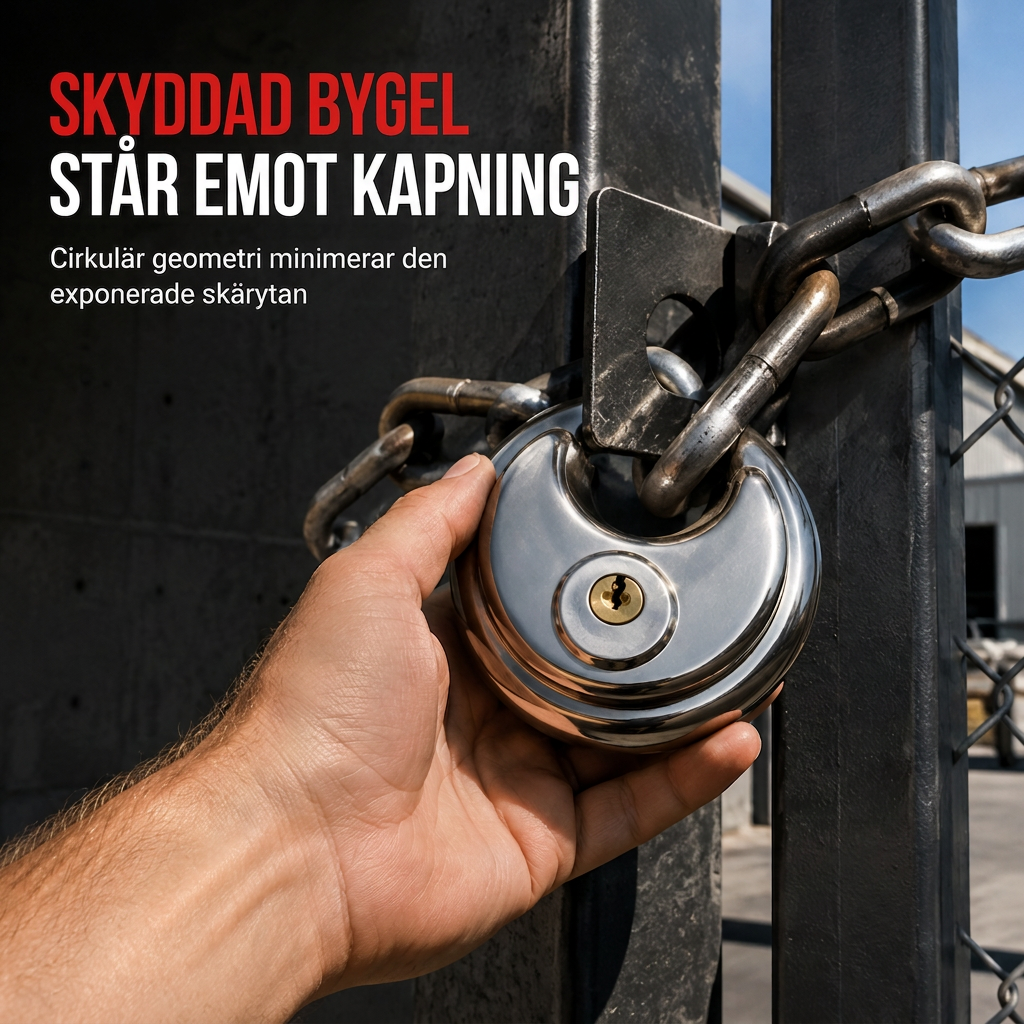 📢📢50% RABATT!! ⏰Kraftigt runt disc-hänglås med kärna av ren koppar, vattentätt, rostskyddat och stöldskyddat med skärmad bygel, perfekt för grindar, skjul och trädörrar 🔒